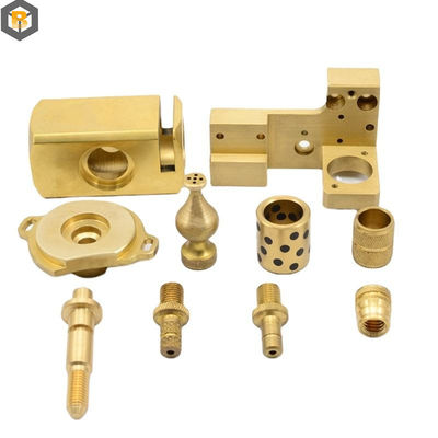 Σύνθετο Custom-Made Brass Shaft Collar Brass Bushings Precision Brass CNC Machine Μέρος
