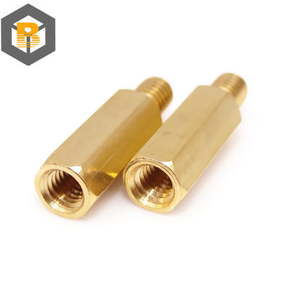 Εξακόσιο χάλκινο αρσενικό θηλυκό Standoff Board Stud Metric Hexagon Threaded Pillar PCB Motherboard Spacer Bolt Screw M2m2.5m3 M4 M5*2-80mm Προσαρμοσμένο από 2D / 3D / σχέδιο