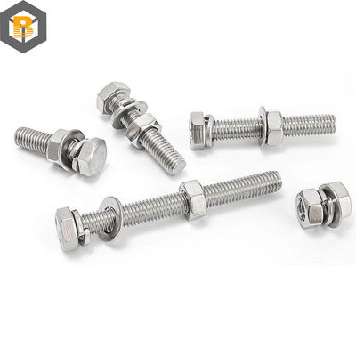 Προσαρμοσμένο από 2D / 3D / σχέδιο Super Alloy Steel 25cr / 2mova / B16 Hex Head Bolt Machine Μέρος