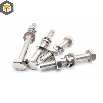 Προσαρμοσμένο από 2D / 3D / σχέδιο Super Alloy Steel 25cr / 2mova / B16 Hex Head Bolt Machine Μέρος