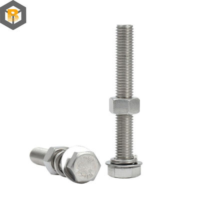 Προσαρμοσμένο από 2D / 3D / σχέδιο Super Alloy Steel 25cr / 2mova / B16 Hex Head Bolt Machine Μέρος