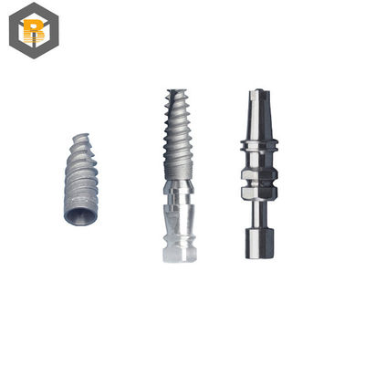 Προσαρμοσμένα οδοντικά εμφυτεύματα Abutment Titanium Alloy Στροφές συγκράτησης Straight Plural Abutment Μέρος επεξεργασίας ακριβείας