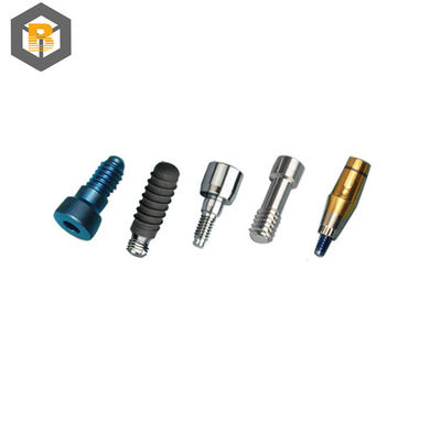 Προσαρμοσμένα οδοντικά εμφυτεύματα Abutment Titanium Alloy Στροφές συγκράτησης Straight Plural Abutment Μέρος επεξεργασίας ακριβείας