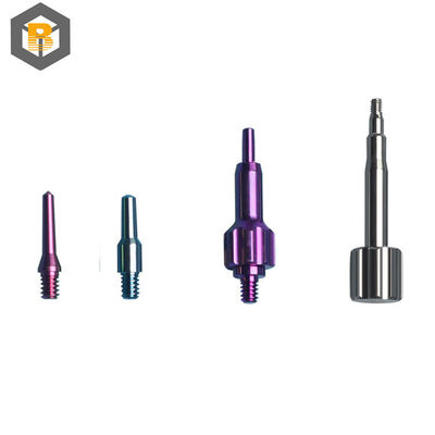 Προσαρμοσμένα οδοντικά εμφυτεύματα Abutment Titanium Alloy Στροφές συγκράτησης Straight Plural Abutment Μέρος επεξεργασίας ακριβείας