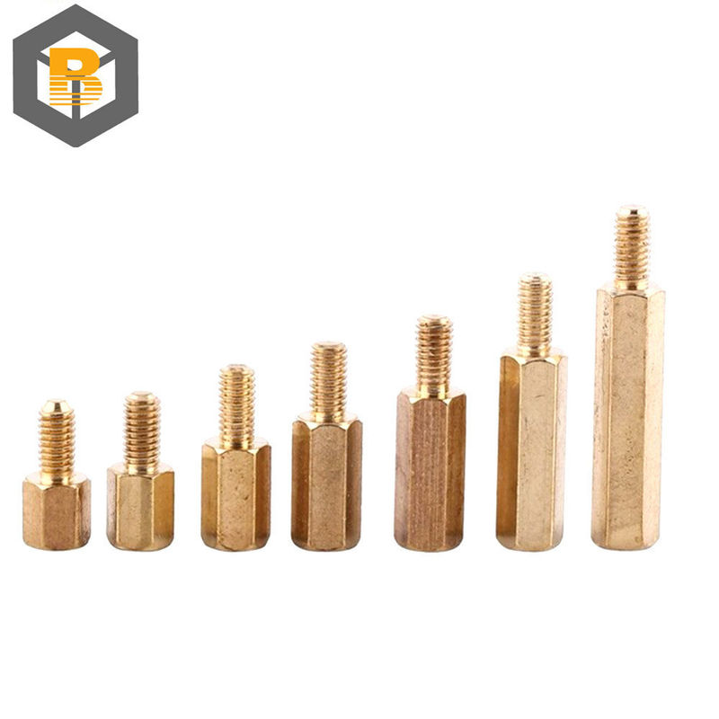 Προσαρμοσμένο Metal Thread Hex M6 Bolt Spacer Machine Μέρος για Προσαρμογή από 2D / 3D / σχέδιο